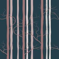 Tropical pattern. Seamless background tree. Hand drawn. Pastel colorful lines. , print forest nature summer leafless twigs on colored lines Ink brush strokes, fabric design ideas and wallpaper. vector