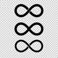 Infinity loop icon isolated