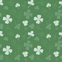 Seamless pattern with clover. The leaves of the clover. The green pattern. Lots of clover leaves. Vector illustration.