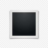 Realistic vector photo frame.