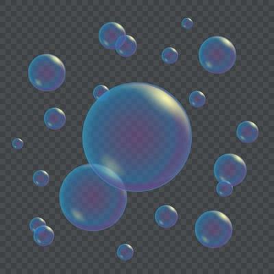 Realistic soap bubbles