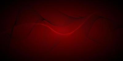 Abstract dark red background dark lines, glow waves, flicker. vector