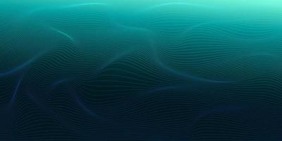 Abstract blue background wavy colored stripes vector