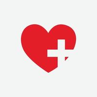 vector de icono de corazón. símbolo de amor perfecto. signo del día de san valentín, emblema aislado en fondo blanco, estilo plano para diseño gráfico y web,