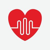 Heart Icon Vector. Perfect Love symbol. Valentine's Day sign, emblem isolated on white background , Flat style for graphic and web design, vector