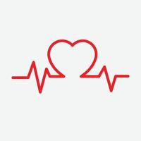 vector de icono de corazón. símbolo de amor perfecto. signo del día de san valentín, emblema aislado en fondo blanco, estilo plano para diseño gráfico y web,