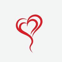 Heart Icon Vector. Perfect Love symbol. Valentine's Day sign, emblem isolated on white background , Flat style for graphic and web design, vector