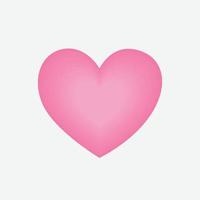 vector de icono de corazón. símbolo de amor perfecto. signo del día de san valentín, emblema aislado en fondo blanco, estilo plano para diseño gráfico y web,