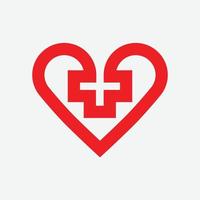 vector de icono de corazón. símbolo de amor perfecto. signo del día de san valentín, emblema aislado en fondo blanco, estilo plano para diseño gráfico y web,