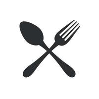 Fork and fork icon . Vector illustration