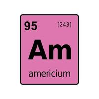 chemical element of periodic table. vector