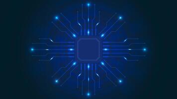 Futuristic data circuits technology background. vector