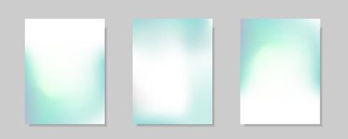 colección de fondos abstractos de portada vectorial de degradado de color azul blanco. para fondos de folletos comerciales, tarjetas, fondos de pantalla, carteles y diseños gráficos. plantilla de ilustración vector