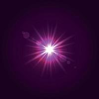 Sun light with lens flare effecT vector