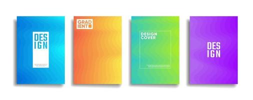 modern bright gradient color abstract line pattern background cover design vector