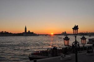 Sunset in Venice photo
