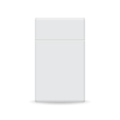 Realistic blank cigarette pack template.