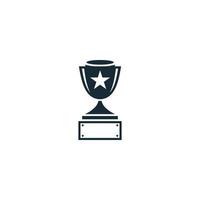 Trophy Icon Design Template Elements vector