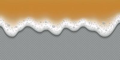 Beer foam texture isolated Template for your design vector