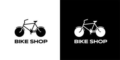 ilustración vectorial gráfico de la silueta de la bicicleta buena para el logotipo vintage de la tienda de bicicletas vector