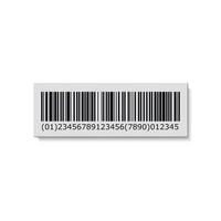 Barcode label sticker . Vector illustration