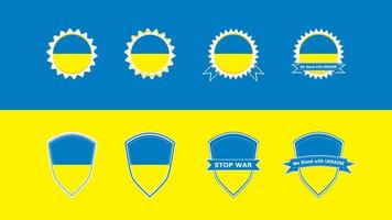 Ukraine Sticker Collection.  You can use this asset for Independence Day, Education, Campaign, Presentation, Banner, Wallpaper, Backdrop, Streaming Video, Gaming, Card, Layout, Brochure, Sports etc. vector