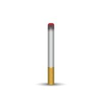 cigarrillo 3d realista. ilustración vectorial vector