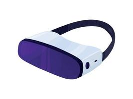 VR glasses. Device for virtual reality. Headset for computer, phone or smart phone. vector