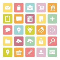 Vector set of business and internet icons