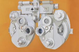 Professional optometrist diopter tool in an optician laboratory photo