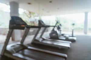 abstract blur fitness gym for background photo