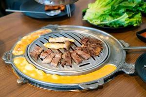 grilled meat in Korean style or Korean BBQ photo