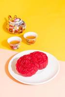 moon cake red velvet flavour photo