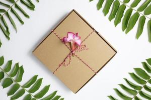 Box packaging for gift photo