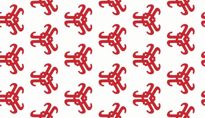 Red and white color seamless pattern texture and template. Multicolored. Colorful ornamental graphic design.