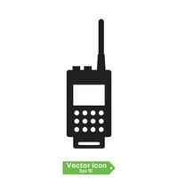 vector de signo de icono de walkie talkie, símbolo, ilustración de logotipo para web y móvil