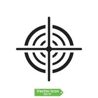 goal Target icon vector on white background