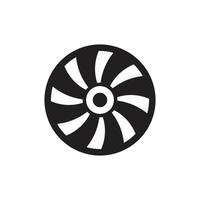 Turbine icon symbol Flat vector illustration for graphic and web design.