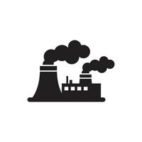 Pollution icon symbol Flat vector illustration for graphic and web design.