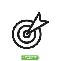 goal Target icon vector on white background