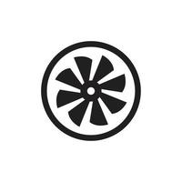 Turbine icon symbol Flat vector illustration for graphic and web design.
