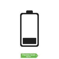 Battery charge indicator icons, vector graphics