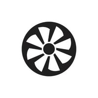 Turbine icon symbol Flat vector illustration for graphic and web design.