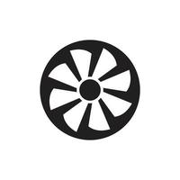 Turbine icon symbol Flat vector illustration for graphic and web design.