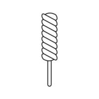 Twisty Lollipops  icon symbol Flat vector illustration for graphic and web design.