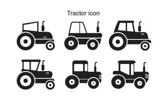 Tractor icon symbol Flat vector illustration for graphic and web design.