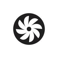 Turbine icon symbol Flat vector illustration for graphic and web design.