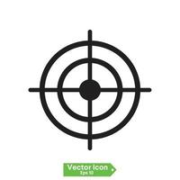 goal Target icon vector on white background