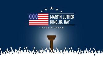 Martin Luther King Jr. Day Background. Vector Illustration.