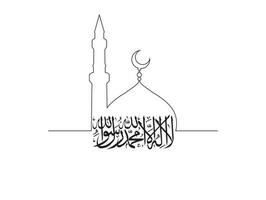 mosque vector design with Islam theme